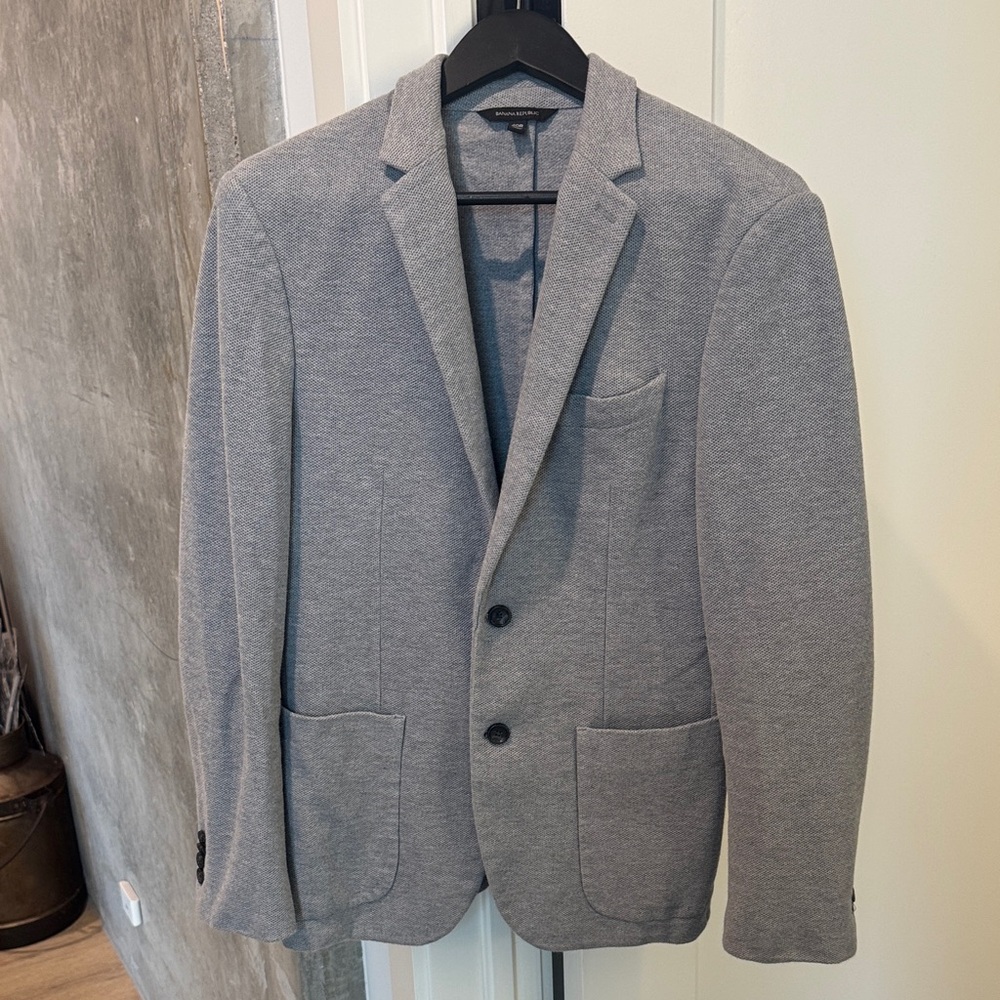 Banana Republic Men's Light Gray Blazer